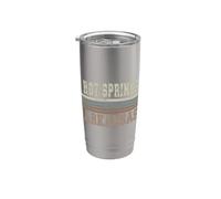 Sources thermales rétro de l'Arkansas Gobelet isotherme en acier inoxydable double paroi