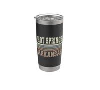 Sources thermales rétro de l'Arkansas Gobelet isotherme en acier inoxydable double paroi