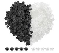 SourceTon Lot de 500 boutons ronds en plastique avec boucle 2 couleurs pour chaussures plates et bracelets