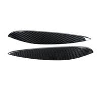 sourcil de Phare pour Benz pour Smart 453 pour Fortwo pour Forfour 2015 2016 2017 2018 2019 2020 emblème Phare sourcil Gauche Droite ABS phares Sourcils(Carbon Fiber Style)