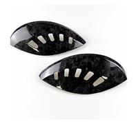 sourcil de phare Pour Fiat Pour 500 Pour Abarth 595 695 Matériau En Fibre De Carbone 3K Twill Et Carbone Forgé Couvercle De Paupière De Phare sourcil de Phare Avant(Glossy Forged)