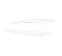 sourcil de Phare pour VW pour Golf 7 MK7 pour GTI ABS Voiture Phare Garniture Lampe Sourcil Phare Paupière Couverture Garniture Sourcils Autocollants sourcil de Phare Avant(Blanc)