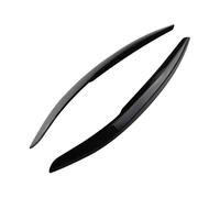 sourcil de Phare pour VW pour Polo Mk5 6R 6C 2010 2011 2012 2013 2014 2015 2016 2017 Lampe Frontale Voiture Sourcil Paupière ABS Capots Bordure Phare Sourcil(Noir)