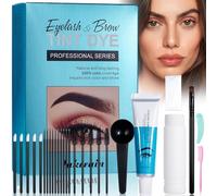 Sourcil Lift Kit,2-en-1 Kit de Teinture pour Cils et Sourcils,Multifonctionnel Coloration et Brosse,Applications Rapides et Faciles,Effet Longue Durée,pour les Débutants et Salon,Noir