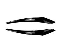 Sourcils de Phare, EVURU Convient for BMW Série 1 F20 F21 118i 120d 120i M135i Pré-Lci 2011-2015 Paupières de phare avant de voiture Eyebroｗ Autocollants ABS noir brillant (Size : Gloss Black)