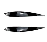 Sourcils de Phare, EVURU Fit for VW POLO 4 MK4 9N3 GTI R32 TDI 2005 2006 2007 2008 2009 Noir Brillant Phare Sourcils Paupières Couverture Paupières Autocollant Garniture (Size : Gloss Black)