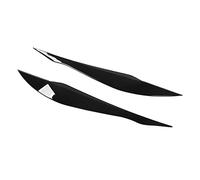 Sourcils de Phare, Garniture de Décalcomanie D'autocollants de Voiture de Paupière de Sourcil de Phare Avant de Phare pour la Série 3 F30 F31 2012-2018 (Noir brillant)