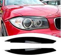 Sourcils de Phare pour BMW 1 Series 1er E87 E88 E81 E82 2008 2009 2010-2013, 2 PCS Kit de Carrosserie de Paupière de Sourcil de Phare de Voiture ABS