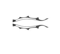 Sourcils de Phare Pour Série 5 E60 2004-2010 Élément de Phares Noir Piano Accessoire de Stylage Extérieur Auto Style Sportif(Motif en fibre de carbone)