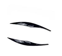 Sourcils de Phares,pour BMW 3 Series E90 E91 2005-2007 2008 2009 2010 2011,Voiture Phare Avant Sourcils Paupière Couvercle Garniture Lampe Couverture Autocollant,A-Black