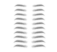 Sourcils - Faux sourcils temporaires avec traits semblables à des cheveux, instantané pelable pour une forme naturelle des sourcils, idéal pour les femmes et les hommes qui ont des sourcils