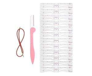 Sourcils - Forme de tampon à sourcils - Kit de moulage des sourcils - Pour maquillage, visage, voyage, , femmes et filles - Cadeau