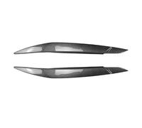Sourcils phare noirs Pour X6 Pour E71 2008-2014 Lampe Phare Voiture Sourcils Couverture Garniture Motif Fiber Carbone