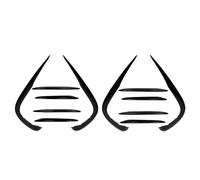 Sourcils Phare Paupières Couvercle de calandre pour phare antibrouillard Av&ant becquet de garniture pour Benz classe E W213 E200 E260 E300 2016 - 2020
