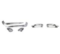 Sourcils Phare Paupières Feux antibrouillard pour pare-choc Av&ant et arrière anneau paupière et sourcils garniture couverture décorative pour berline pour Civic 2016 2017