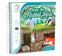 Smart Games – Jeu de puzzle magnétique Down the Rabbit Hole – 48 défis – Dès 5 ans