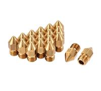 sourcing map 0.4mm 3D Imprimante Buse 18Pcs M6 Filetage pour MK8 3mm Extrudeuse Impression Laiton