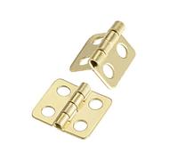 sourcing map 0.5" Mini Charnière Boîte à Bijoux Boîte en Bois Charnières Raccords Doré Plaine 30pcs
