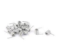sourcing map 0.7Mmx5.8x8mm zingué Ressort Torsion Droite 17pcs