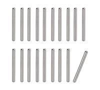 sourcing map 0.8x12mm Goupilles, 100pcs 304 Inox Acier Rond Tête Plat Chanfreiné Terminal Goupille Bois Couchette Lit Étagère Chevilles Support Étagères Fixe Éléments