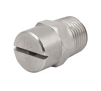 sourcing map 1/2BSP 3,6mm Orifice Dia vaporisation Acier INOX 110 Degré Embout Plat