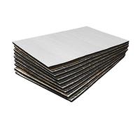 sourcing map 1.35㎡ 10mm Isolation Acoustique Isolant Thermique Aluminium Voiture Atténuateur Sonore Tapis 9pcs 50x30cm