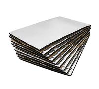 sourcing map 1.35㎡ 10mm Tapis Isolation Voiture Isolant Phonique Atténuateur Sonore Barrière Mat 9pcs 50x30cm