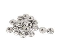 sourcing map 1/4"-20 304 Embout inox écrous blocage embase 20pcs