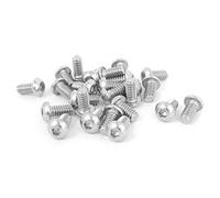 sourcing map 1/4 Inch-20 X 1/5,1 cm Hex Socket Tête de bouton Boulons Vis 25 pcs