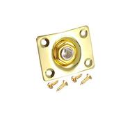 sourcing map 1/4 Pouce 6.35mm Guitare Mono Sortie Jack Plate Entrée Prise pour Gibson LP/EPI Les Paul Guitare électrique Doré