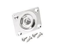 sourcing map 1/4 Pouce 6.35mm Guitare Mono Sortie Jack Plate Entrée Prise pour Gibson LP/EPI Les Paul Guitare électrique Chrome