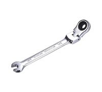sourcing map 1/4 Pouce Tête Flexible Clé Plate à Cliquet Mixte Articulé SAE 72 Dents 12 Point Boîte à Cliquet Terminée Outil Cr-V