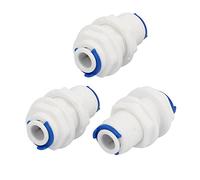 sourcing map 1/4'' pousser Tube x M16 filetage mâle 3pcs pour connexion rapide Système eau RO