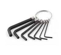 sourcing map 1.5mm 2mm 2.5mm 3mm 3.5mm 4mm 5mm L Hexagonale Clés 7 en 1 on Porte-clés