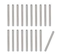 sourcing map 1.5x18mm Goujons Goupilles, 20pcs 304 Inox Acier Rond Tête Plat Chanfreiné Extrémité Cheville Bois Superposé Lit Étagère Chevilles Support Étagères Attacher Éléments