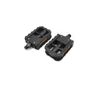 sourcing map- 1 Alliage Aluminium Noir VTT Vélo Plate-Forme Rabattable antidérapant Paire pédale 12x7x3cm/4.7x2.8x1.2