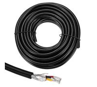 sourcing map 1 câble blindé UL2464 16AWG 9,14 m 300 V 3 conducteurs en PVC électrique CNC avec blindage double couche pour appareils ménagers, câblage automobile