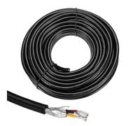 sourcing map 1 câble blindé UL2464 18AWG 15,24 m 300 V 3 conducteurs en PVC électrique CNC avec blindage double couche pour appareils ménagers, câblage automobile