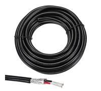 sourcing map 1 câble blindé UL2464 18AWG 5,5 m 300 V 2 conducteurs en PVC électrique CNC avec blindage double couche pour appareils ménagers, câblage automobile