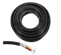 sourcing map 1 câble blindé UL2464 20 AWG 15,24 m 300 V 4 conducteurs en PVC électrique CNC avec blindage double couche pour appareils ménagers, câblage automobile