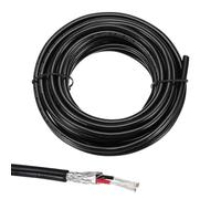 sourcing map 1 câble blindé UL2464 20 AWG 5,5 m 300 V 2 conducteurs en PVC électrique CNC avec blindage double couche pour appareils ménagers, câblage automobile