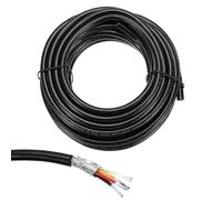 sourcing map 1 câble blindé UL2464 20 AWG 5,5 m 300 V 4 conducteurs en PVC électrique CNC avec blindage double couche pour appareils ménagers, câblage automobile