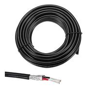sourcing map 1 câble blindé UL2464 20 AWG 9,14 m 300 V 2 conducteurs en PVC électrique CNC avec blindage double couche pour appareils ménagers, câblage automobile