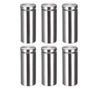 sourcing map 1 Diamètre x 2-1/2" (25x62mm) Écartement Vis Paroi Montage Panneau Supports Acrylique Verre Clous 6pcs