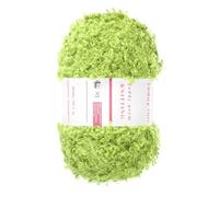 sourcing map 1 écheveau de fil à cils en polyester doux, moelleux et pelucheux pour crochet, tricot, loisirs créatifs, sacs de vêtements - 50 m - Vert clair