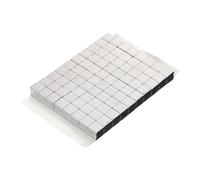 sourcing map 1 ensemble de joints en mousse RF Faraday / bande de mousse conductrice, 10 mm x 10 mm x 10 mm pour sceller les boîtiers RF/boîte de blindage RF, recouvert de tissu à blindage élevé avec