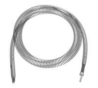 sourcing map 1 extracteur de bouchon de canalisation, 2 m et 16 mm d'épaisseur, tarière à ressort avec connecteur de perceuse électrique, serpent de plomberie pour évier de cuisine, baignoire,