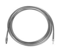 sourcing map 1 extracteur de bouchon de canalisation, 5 m et 10 mm d'épaisseur, tarière à ressort avec connecteur de perceuse électrique, serpent de plomberie pour évier de cuisine, baignoire,