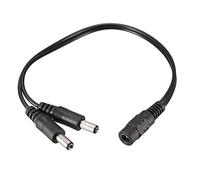 sourcing map 1 Femelle à 2 Mâle 5.5mm x 2.1mm 20cm DC Alimentation Séparateur Câble pour CCTV Caméras