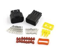sourcing map 1 Kit 8 Broches connecteur Fil 2,3mm étanche façon Voiture Prise Set électriques scellés